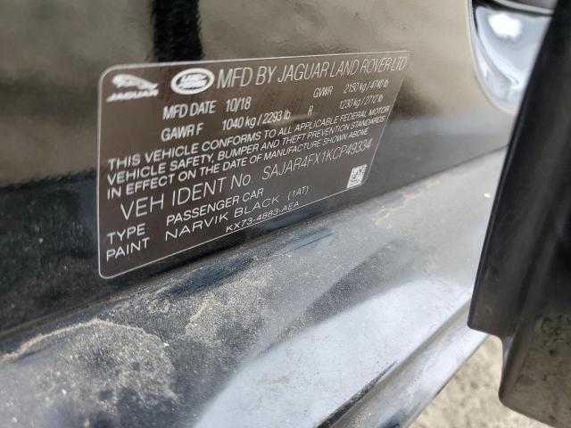2019 JAGUAR XE SAJAR4FX1KCP49334