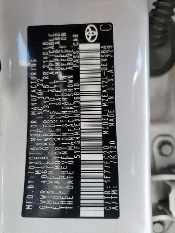 2022 TOYOTA COROLLA SE - 5YFS4MCEXNP136810