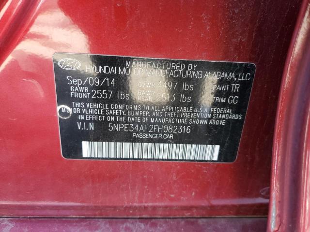 2015 HYUNDAI SONATA SPO 5NPE34AF2FH082316