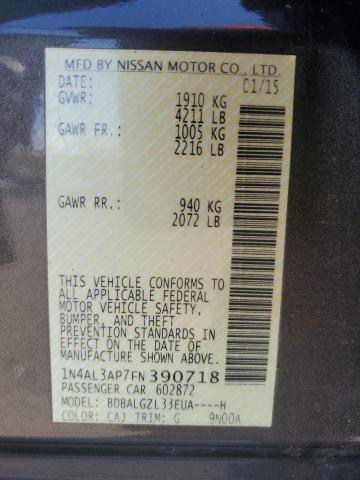 2015 NISSAN ALTIMA 2.5 - 1N4AL3AP7FN390718