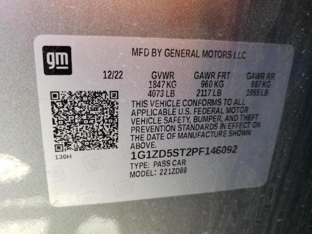 2023 CHEVROLET MALIBU LT - 1G1ZD5ST2PF146092