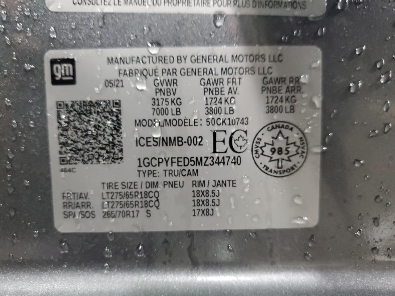 CHEVROLET SILVERADO K1500 LT TRAIL BOSS