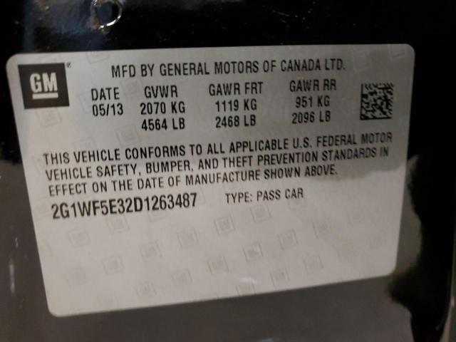 2013 CHEVROLET IMPALA LS - 2G1WF5E32D1263487