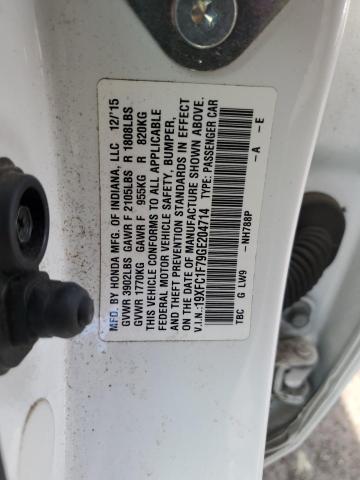 2016 HONDA CIVIC EXL - 19XFC1F79GE204714