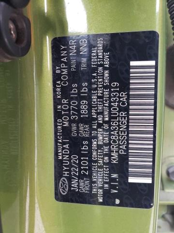 2020 HYUNDAI VENUE SEL - KMHRC8A36LU043319