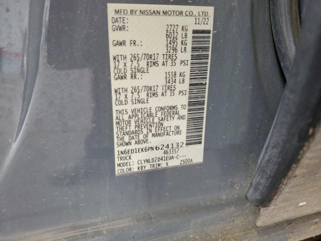 2023 NISSAN FRONTIER S - 1N6ED1EK6PN624132