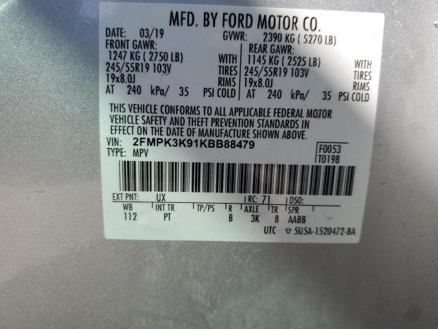 2019 FORD EDGE TITAN - 2FMPK3K91KBB88479