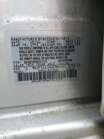 2017 NISSAN SENTRA S - 3N1AB7AP6HY217172
