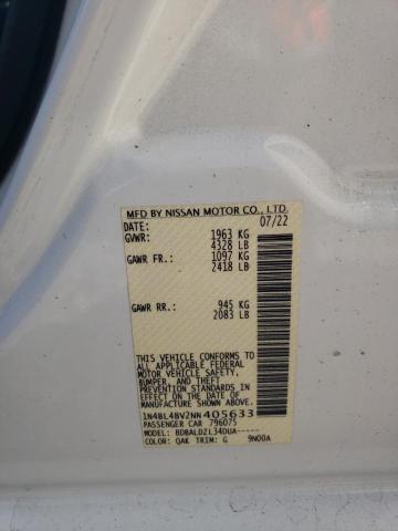 2022 NISSAN ALTIMA S - 1N4BL4BV2NN405633