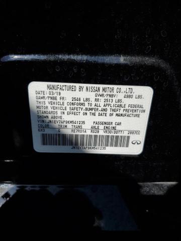 2019 INFINITI Q50 LUXE - JN1EV7AP9KM541235