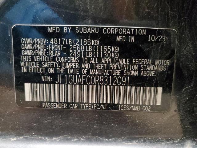2024 SUBARU IMPREZA SP JF1GUAFC0R8312091