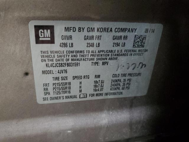 2015 BUICK ENCORE - KL4CJCSB2FB031591