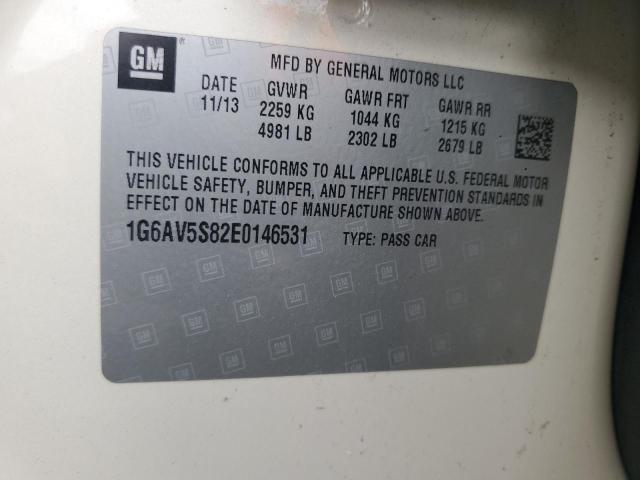 2014 CADILLAC CTS VSPORT - 1G6AV5S82E0146531