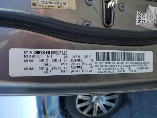 2012 JEEP PATRIOT SP - 1C4NJPBB7CD615197
