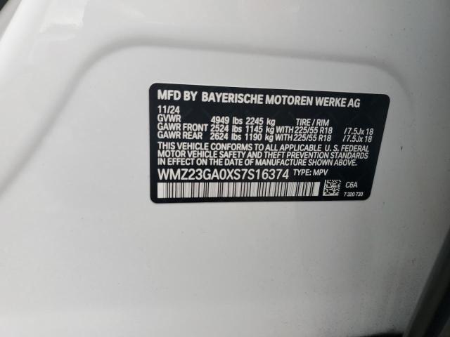 2025 MINI COUNTRYMAN WMZ23GA0XS7S16374