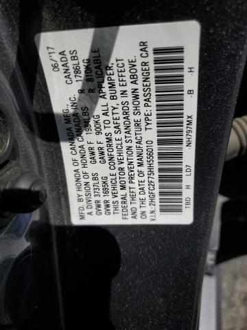 2017 HONDA CIVIC EX 2HGFC2F75HH556010