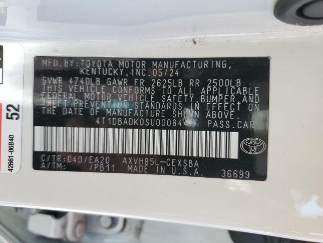 2025 TOYOTA CAMRY XSE - 4T1DBADK0SU000844