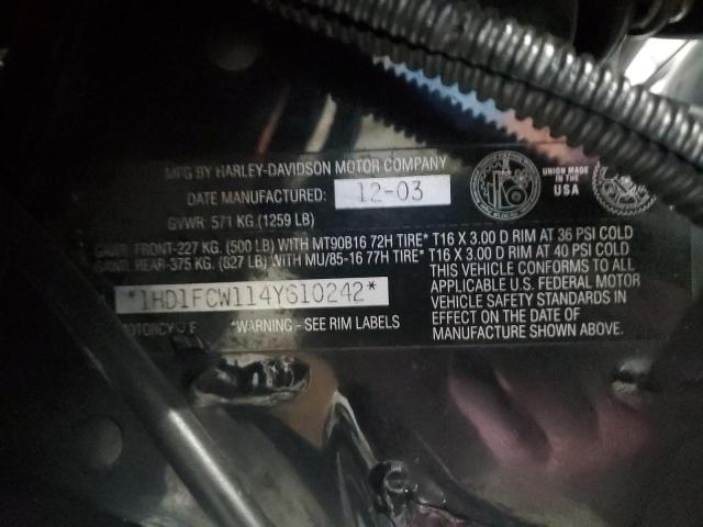 2004 HARLEY-DAVIDSON FLHTCUI 1HD1FCW114Y610242