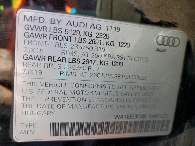 2020 AUDI Q3 PREMIUM - WA1EECF36L1040120