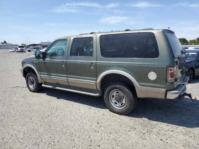 FORD EXCURSION 2000 green 4dr spor gas 1FMNU43S0YED45957 photo #3
