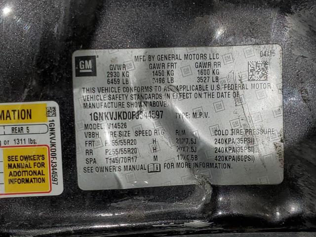 2015 CHEVROLET TRAVERSE L - 1GNKVJKD0FJ344597