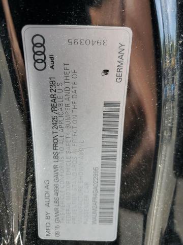 2016 AUDI A5 PREMIUM WAUM2AFR4GA022995