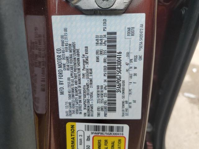 2016 FORD FUSION S - 3FA6P0G75GR300416