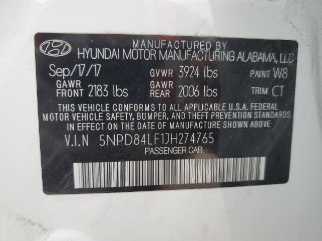 2018 HYUNDAI ELANTRA SE - 5NPD84LF1JH274765