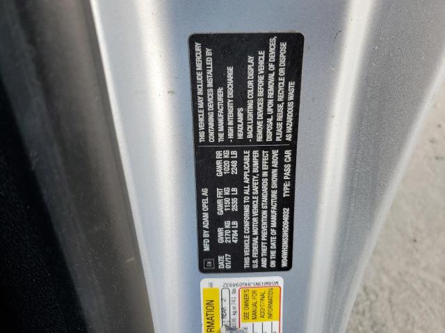 2017 BUICK CASCADA PR W04WH3N53HG094932