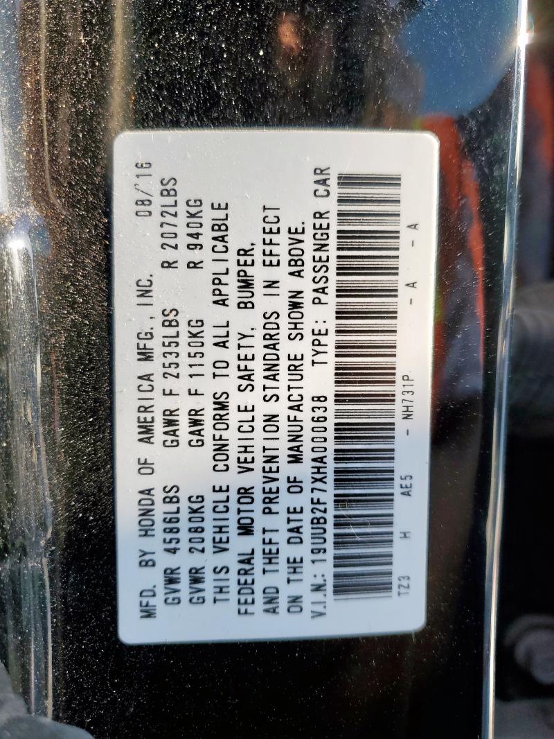 2017 ACURA TLX ADVANC 19UUB2F7XHA000638