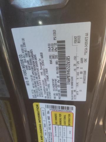 2016 FORD MUSTANG - 1FA6P8TH4G5326585