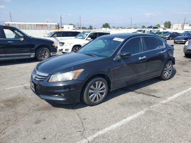 HONDA ACCORD EX 2011 black sedan 4d gas 1HGCP3F73BA022197 photo #1