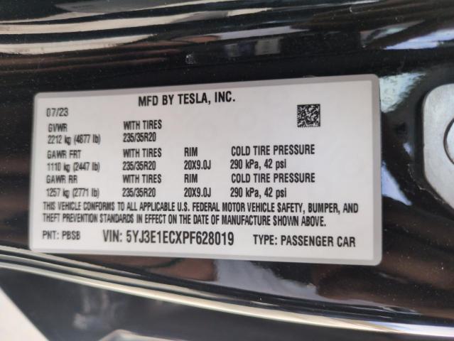 2023 TESLA MODEL 3 - 5YJ3E1ECXPF628019