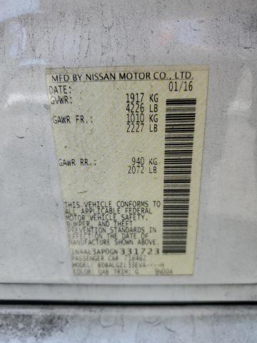 2016 NISSAN ALTIMA 2.5 - 1N4AL3AP0GN331723