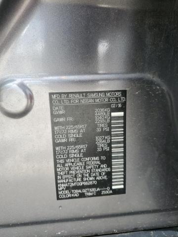 2016 NISSAN ROGUE S - KNMAT2MT0GP662870