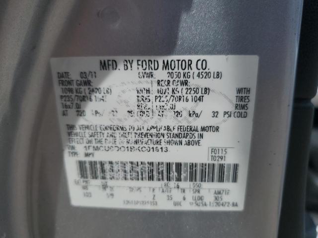 2011 FORD ESCAPE XLT - 1FMCU0DG1BKC01613