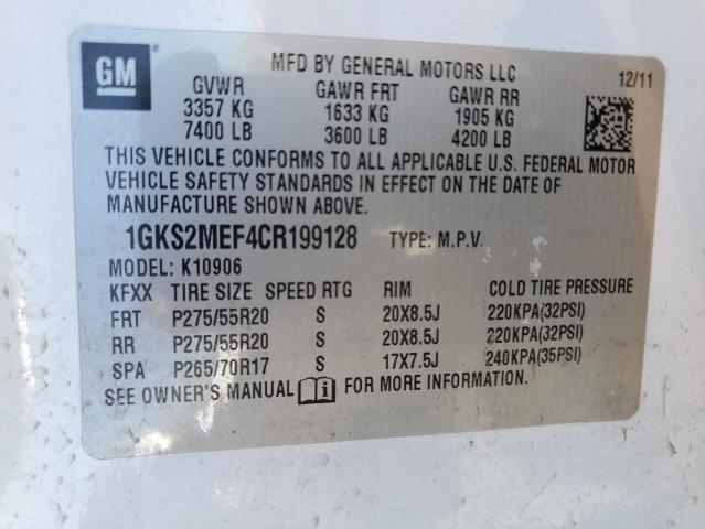 2012 GMC YUKON XL D - 1GKS2MEF4CR199128