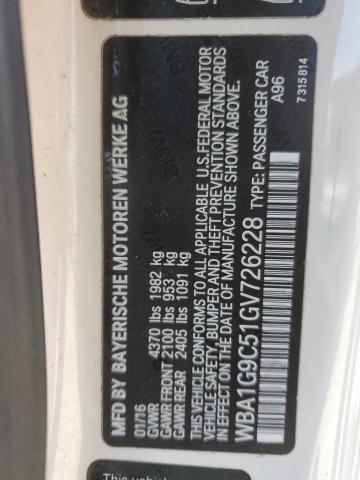 2016 BMW 228 XI SUL - WBA1G9C51GV726228