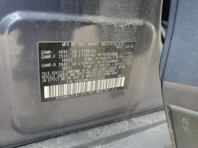 2016 SUBARU OUTBACK 2. - 4S4BSBNCXG3318245