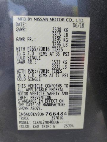 2018 NISSAN FRONTIER S - 1N6AD0EV9JN766484