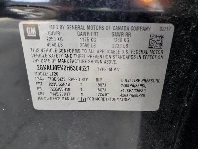 2017 GMC TERRAIN SL - 2GKALMEK0H6304627