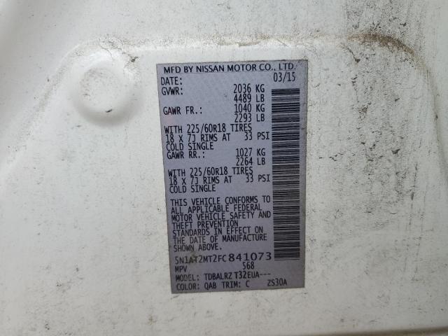 2015 NISSAN ROGUE S - 5N1AT2MT2FC841073