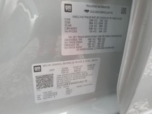 2024 CHEVROLET SILVERADO - 3GCUDFE85RG145776