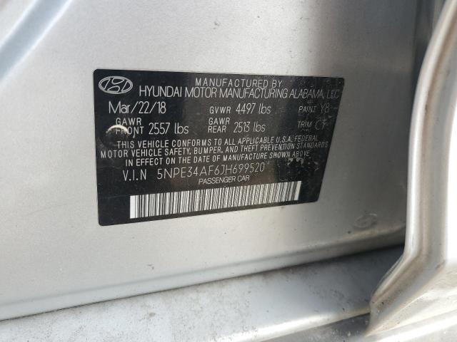 2018 HYUNDAI SONATA SPO - 5NPE34AF6JH699520