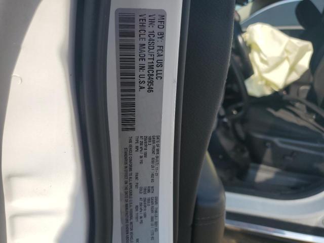 2021 DODGE DURANGO PU 1C4SDJFT1MC849546