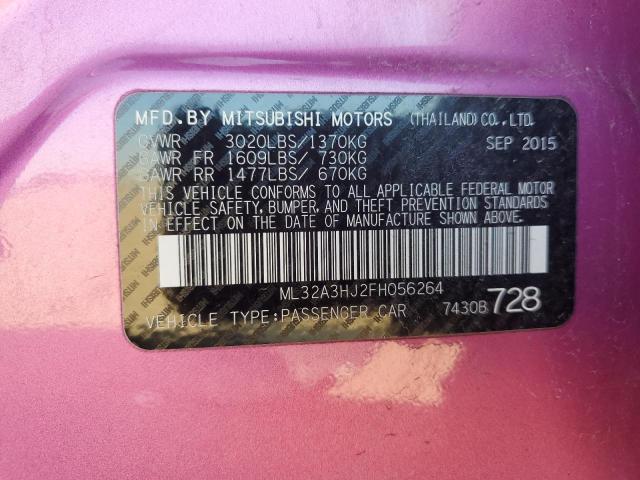2015 MITSUBISHI MIRAGE DE ML32A3HJ2FH056264