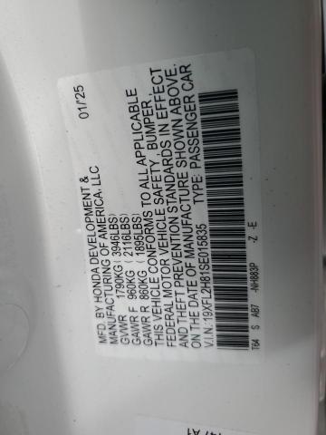 2025 HONDA CIVIC SPOR - 19XFL2H81SE015835
