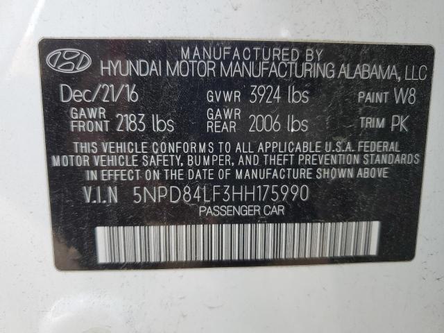 2017 HYUNDAI ELANTRA SE - 5NPD84LF3HH175990