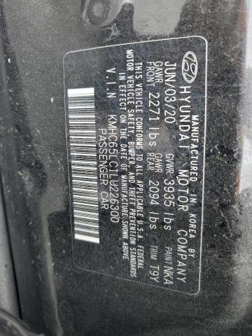 2020 HYUNDAI IONIQ BLUE - KMHC65LC1LU226300