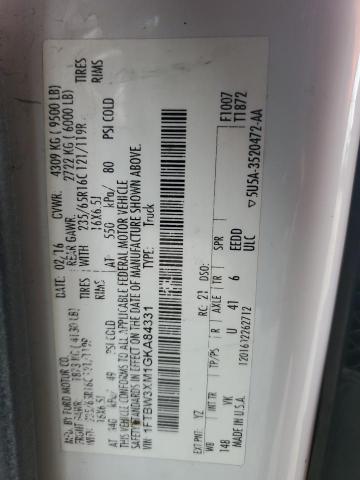 2016 FORD TRANSIT T- - 1FTBW3XM1GKA84331